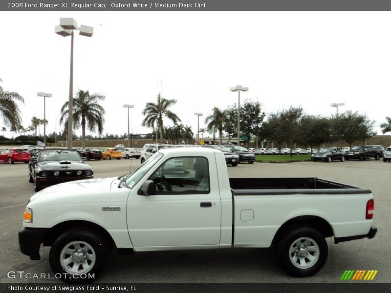 Oxford White / Medium Dark Flint 2008 Ford Ranger XL Regular Cab