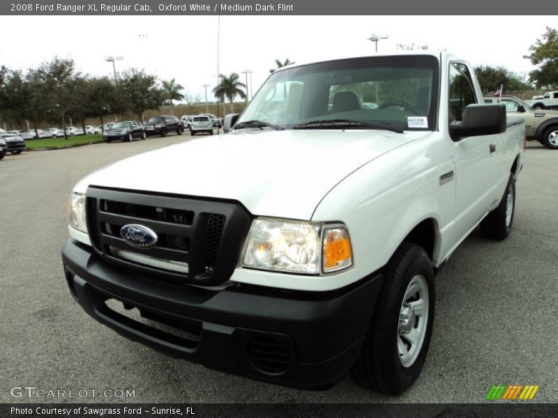 Oxford White / Medium Dark Flint 2008 Ford Ranger XL Regular Cab