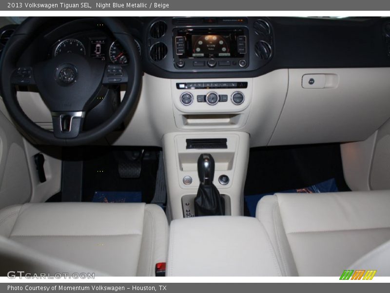 Night Blue Metallic / Beige 2013 Volkswagen Tiguan SEL