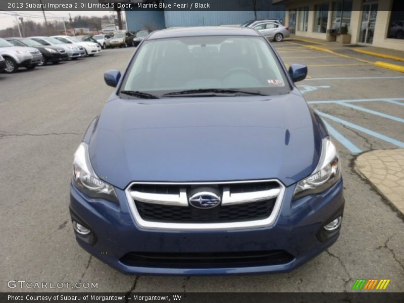 Marine Blue Pearl / Black 2013 Subaru Impreza 2.0i Limited 5 Door
