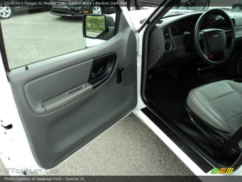 Oxford White / Medium Dark Flint 2008 Ford Ranger XL Regular Cab