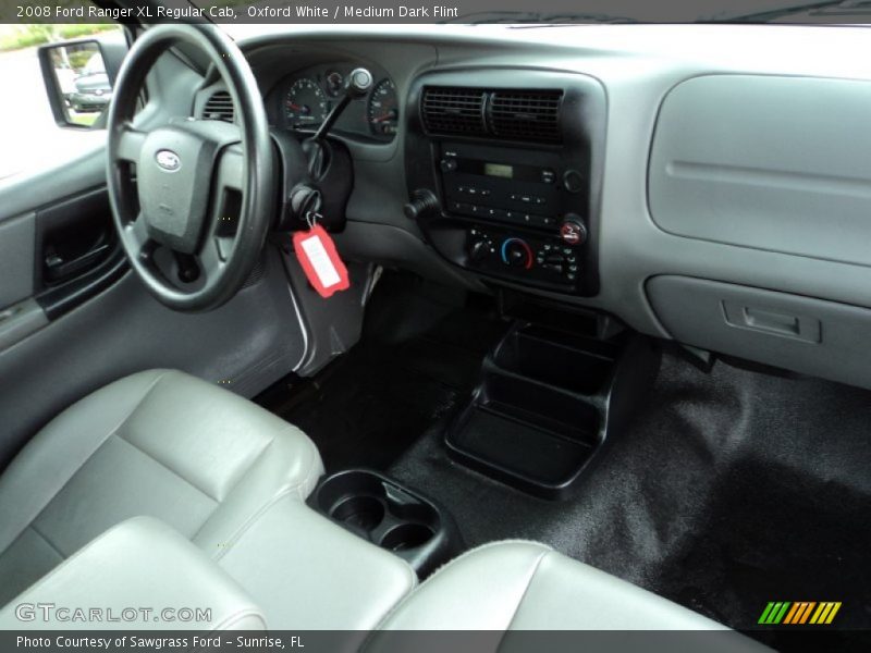 Oxford White / Medium Dark Flint 2008 Ford Ranger XL Regular Cab