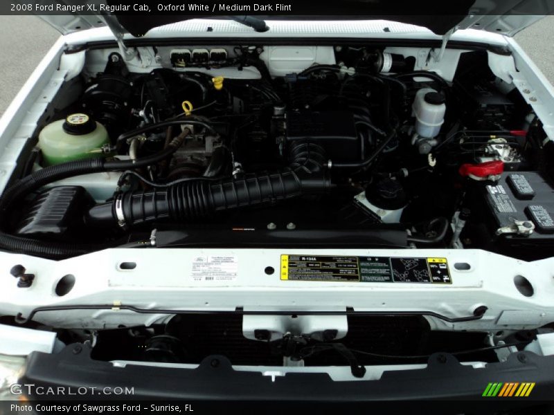 Oxford White / Medium Dark Flint 2008 Ford Ranger XL Regular Cab