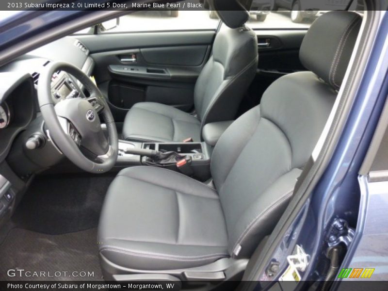 Front Seat of 2013 Impreza 2.0i Limited 5 Door