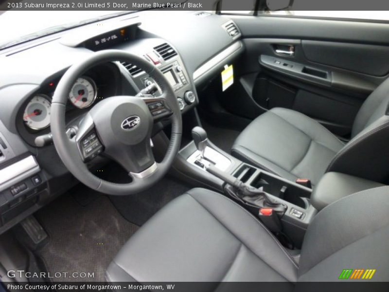 Black Interior - 2013 Impreza 2.0i Limited 5 Door 