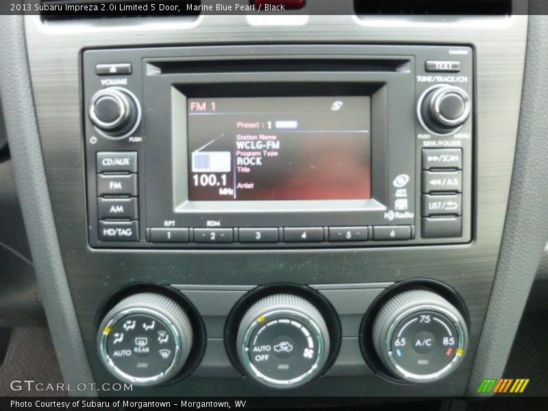 Controls of 2013 Impreza 2.0i Limited 5 Door