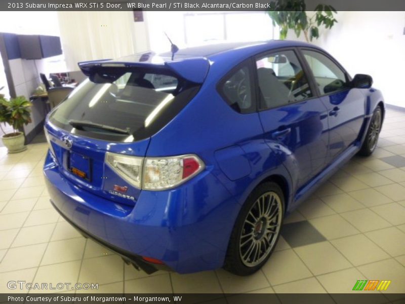 WR Blue Pearl / STi Black Alcantara/Carbon Black 2013 Subaru Impreza WRX STi 5 Door