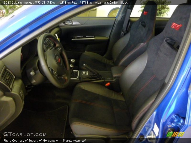  2013 Impreza WRX STi 5 Door STi Black Alcantara/Carbon Black Interior