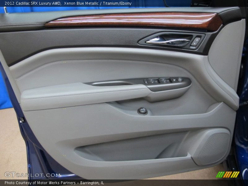 Xenon Blue Metallic / Titanium/Ebony 2012 Cadillac SRX Luxury AWD