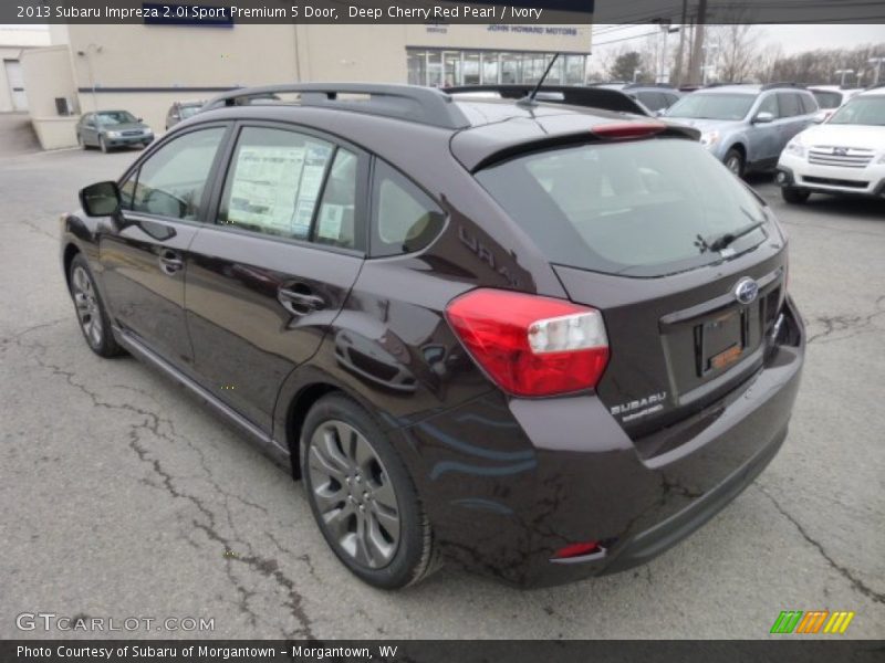 Deep Cherry Red Pearl / Ivory 2013 Subaru Impreza 2.0i Sport Premium 5 Door