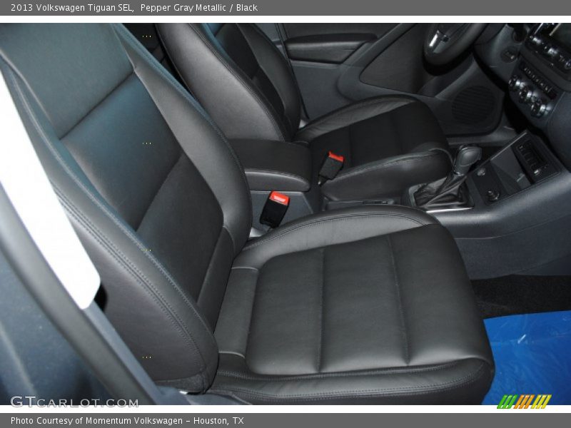 Pepper Gray Metallic / Black 2013 Volkswagen Tiguan SEL
