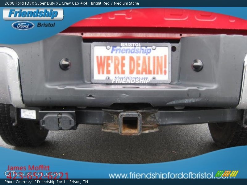 Bright Red / Medium Stone 2008 Ford F350 Super Duty XL Crew Cab 4x4
