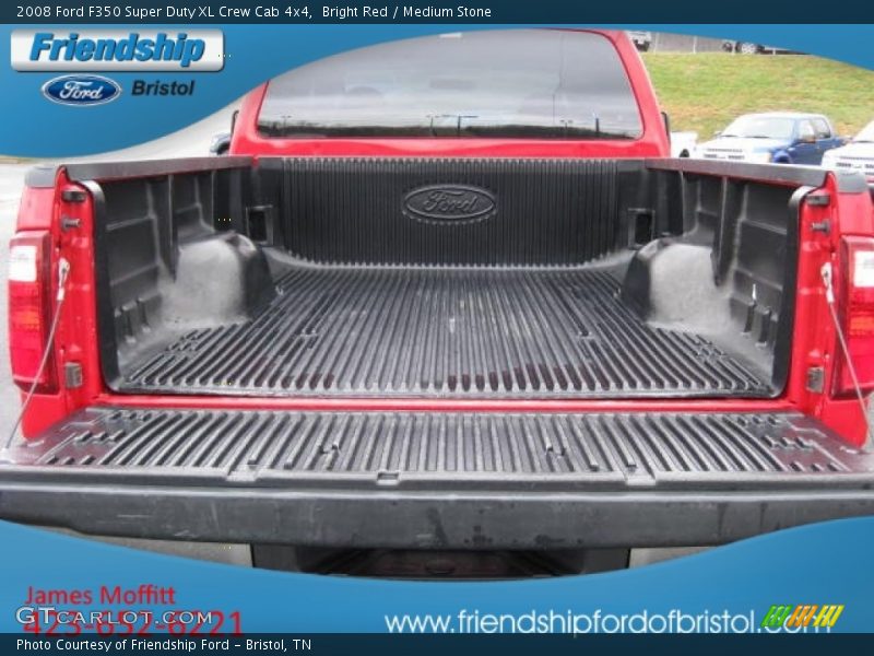 Bright Red / Medium Stone 2008 Ford F350 Super Duty XL Crew Cab 4x4
