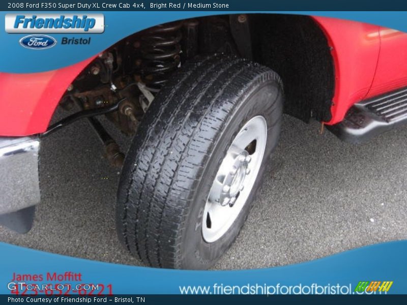Bright Red / Medium Stone 2008 Ford F350 Super Duty XL Crew Cab 4x4