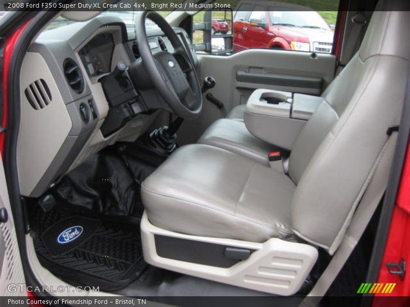 Bright Red / Medium Stone 2008 Ford F350 Super Duty XL Crew Cab 4x4