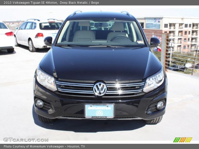 Deep Black Metallic / Beige 2013 Volkswagen Tiguan SE 4Motion