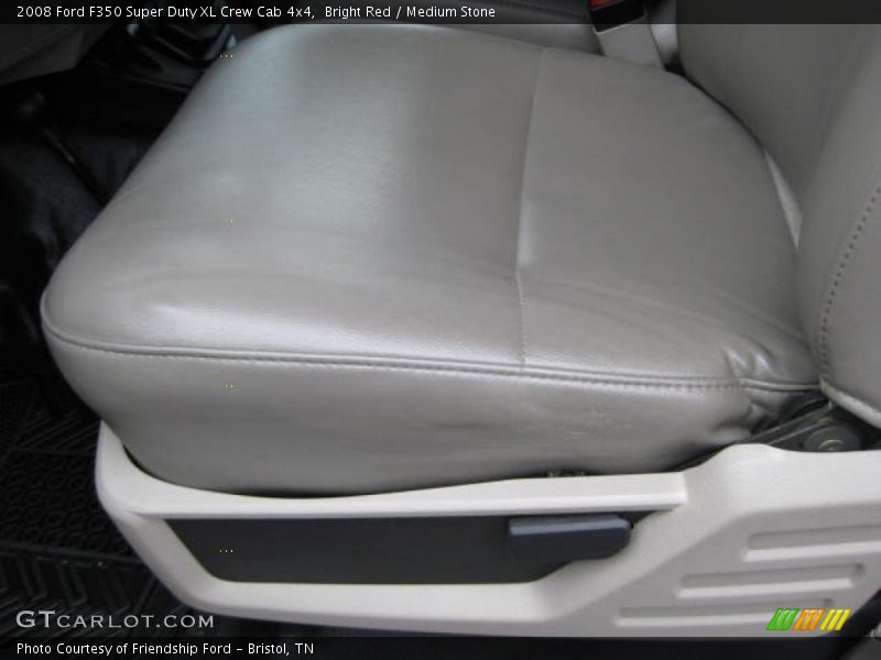 Bright Red / Medium Stone 2008 Ford F350 Super Duty XL Crew Cab 4x4