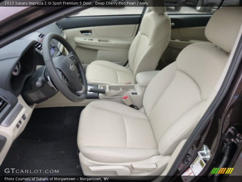 Front Seat of 2013 Impreza 2.0i Sport Premium 5 Door