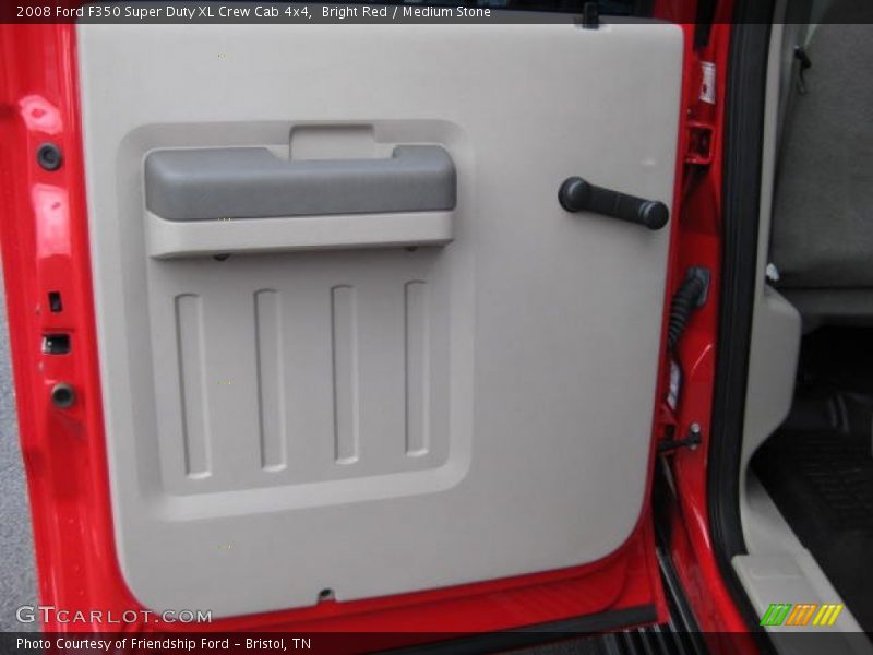 Bright Red / Medium Stone 2008 Ford F350 Super Duty XL Crew Cab 4x4