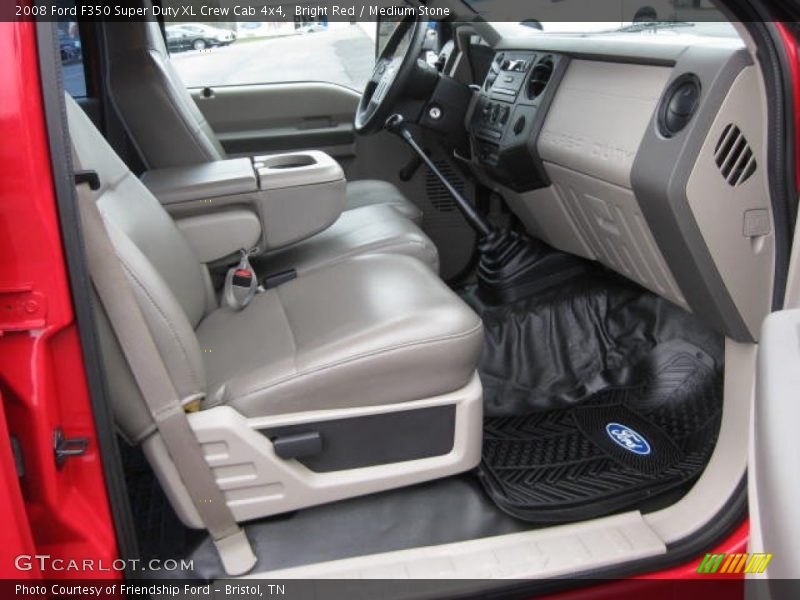 Bright Red / Medium Stone 2008 Ford F350 Super Duty XL Crew Cab 4x4