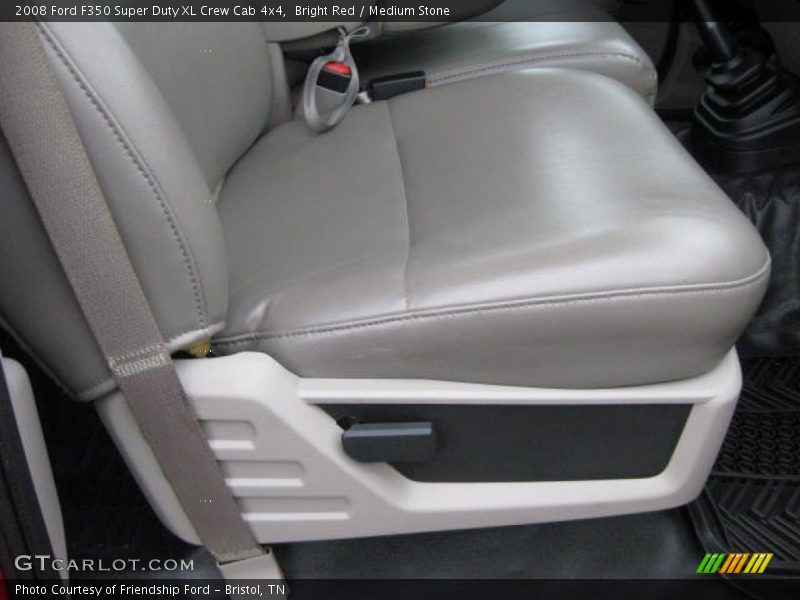 Bright Red / Medium Stone 2008 Ford F350 Super Duty XL Crew Cab 4x4