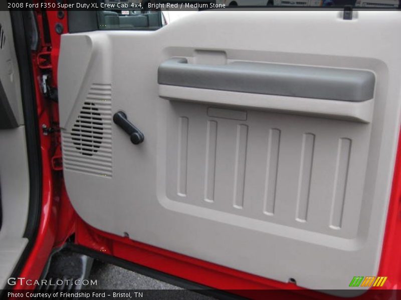 Bright Red / Medium Stone 2008 Ford F350 Super Duty XL Crew Cab 4x4