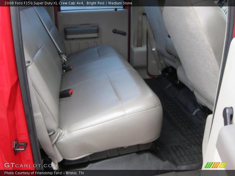 Bright Red / Medium Stone 2008 Ford F350 Super Duty XL Crew Cab 4x4