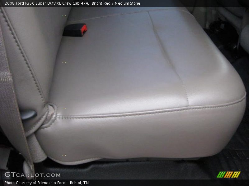 Bright Red / Medium Stone 2008 Ford F350 Super Duty XL Crew Cab 4x4