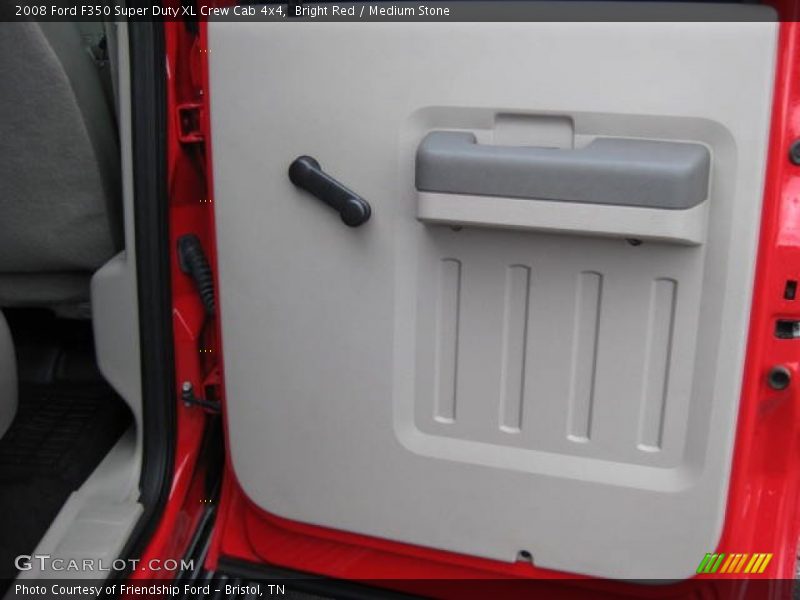 Bright Red / Medium Stone 2008 Ford F350 Super Duty XL Crew Cab 4x4