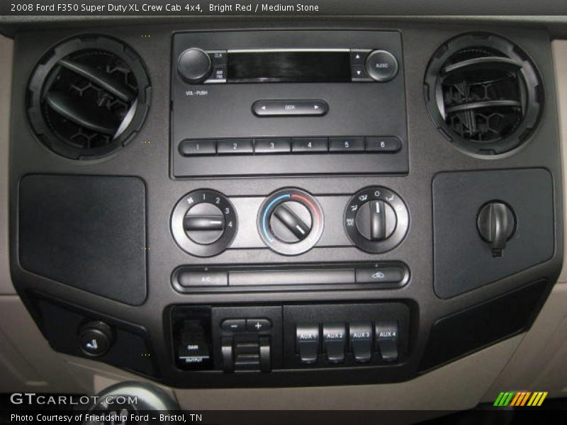 Bright Red / Medium Stone 2008 Ford F350 Super Duty XL Crew Cab 4x4