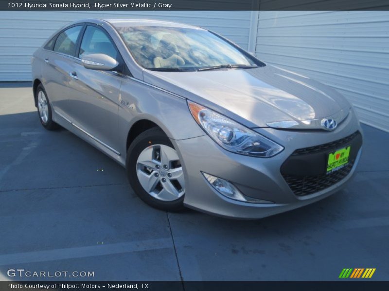 Hyper Silver Metallic / Gray 2012 Hyundai Sonata Hybrid
