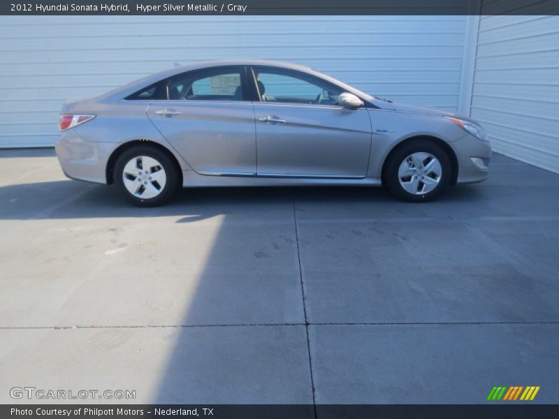 Hyper Silver Metallic / Gray 2012 Hyundai Sonata Hybrid
