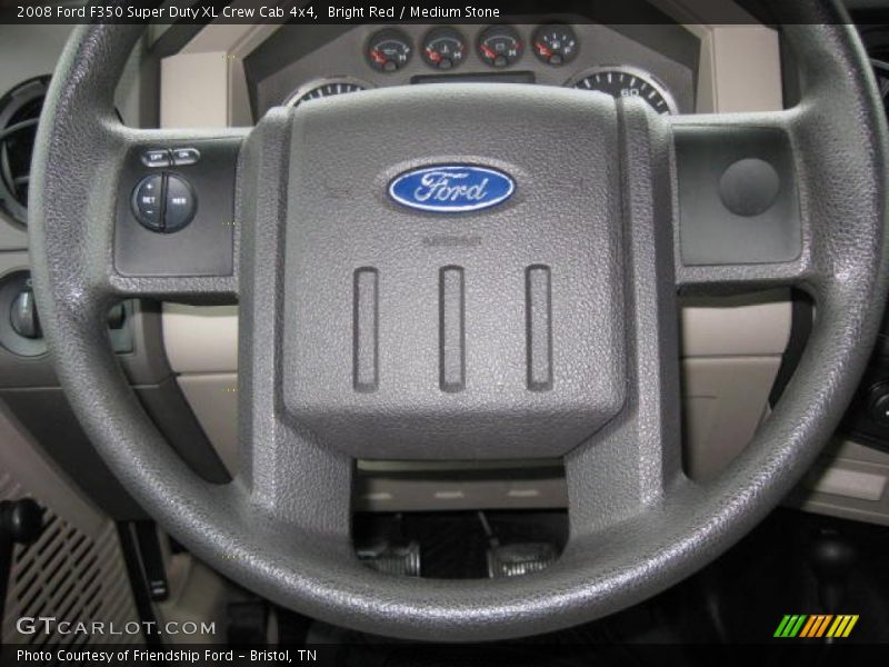 Bright Red / Medium Stone 2008 Ford F350 Super Duty XL Crew Cab 4x4