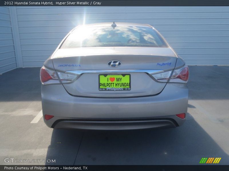 Hyper Silver Metallic / Gray 2012 Hyundai Sonata Hybrid