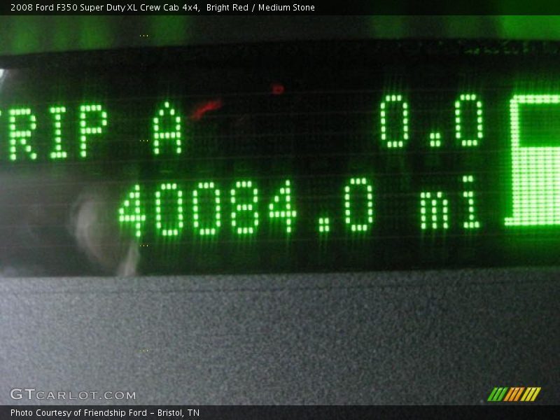 Bright Red / Medium Stone 2008 Ford F350 Super Duty XL Crew Cab 4x4