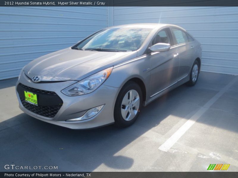Hyper Silver Metallic / Gray 2012 Hyundai Sonata Hybrid
