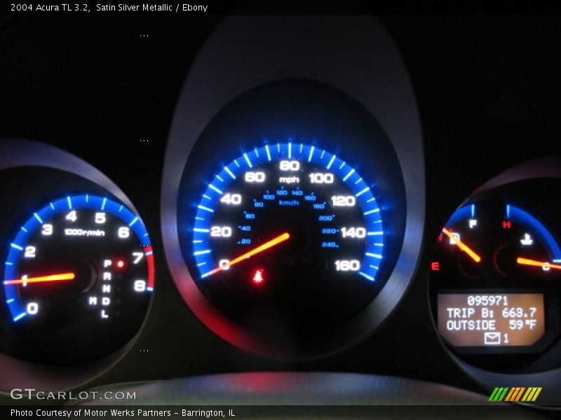 Satin Silver Metallic / Ebony 2004 Acura TL 3.2