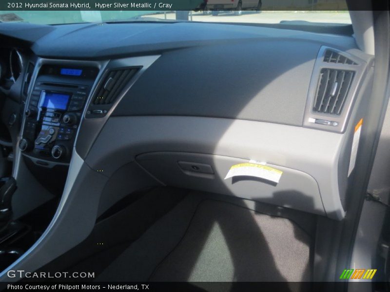 Hyper Silver Metallic / Gray 2012 Hyundai Sonata Hybrid