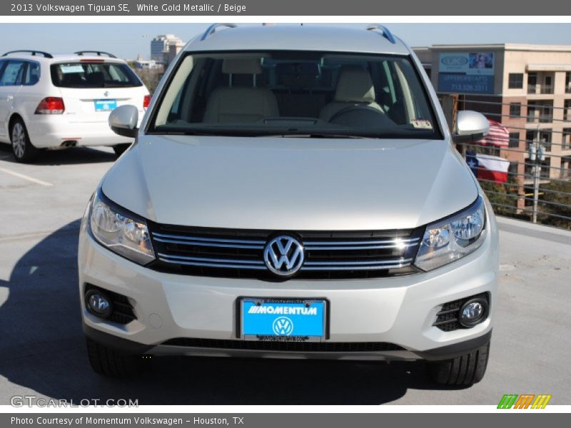 White Gold Metallic / Beige 2013 Volkswagen Tiguan SE