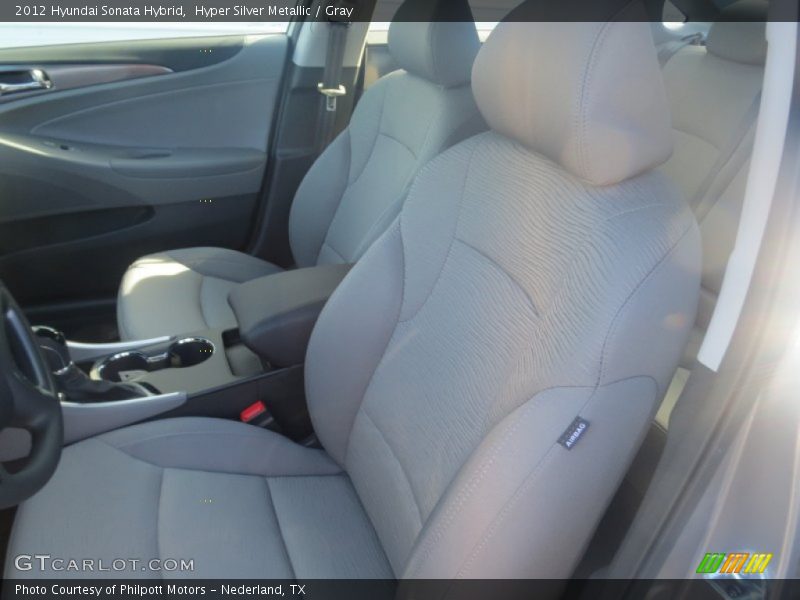 Hyper Silver Metallic / Gray 2012 Hyundai Sonata Hybrid