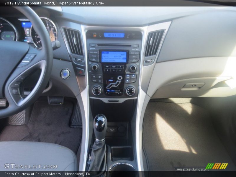 Hyper Silver Metallic / Gray 2012 Hyundai Sonata Hybrid