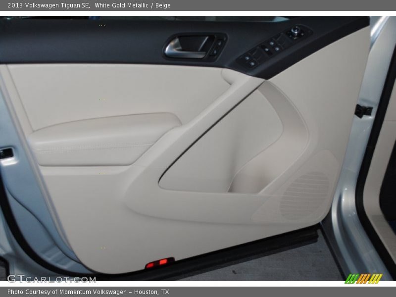 White Gold Metallic / Beige 2013 Volkswagen Tiguan SE