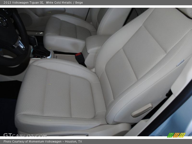 White Gold Metallic / Beige 2013 Volkswagen Tiguan SE