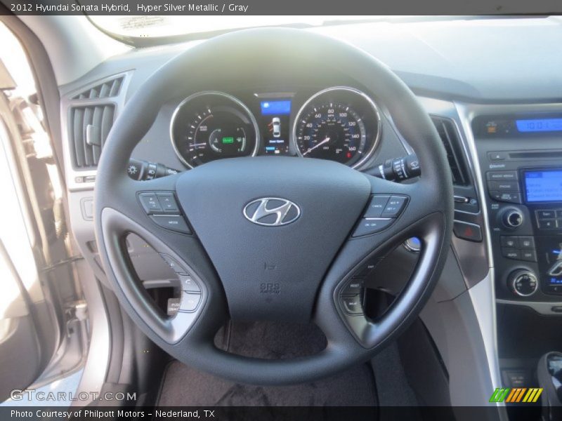 Hyper Silver Metallic / Gray 2012 Hyundai Sonata Hybrid