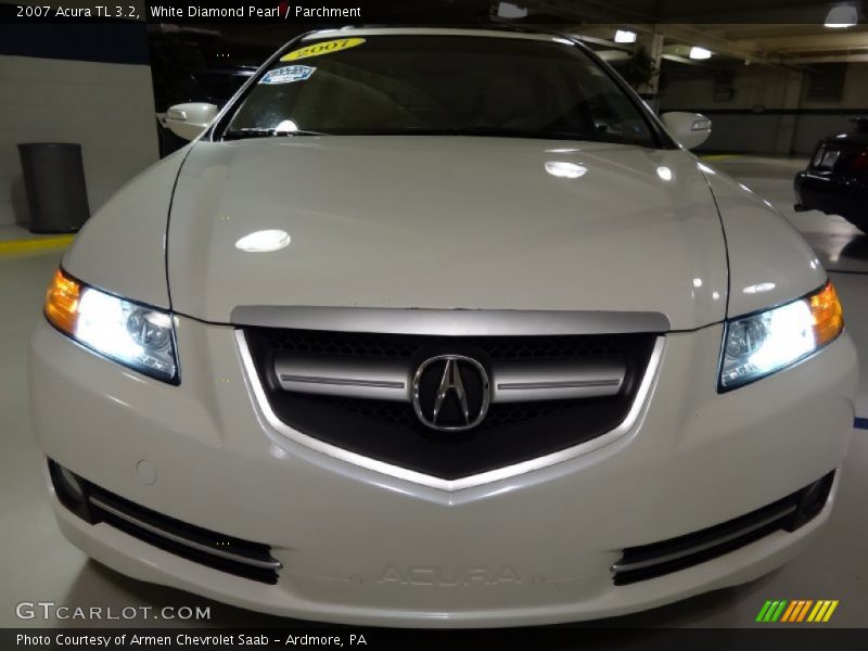 White Diamond Pearl / Parchment 2007 Acura TL 3.2
