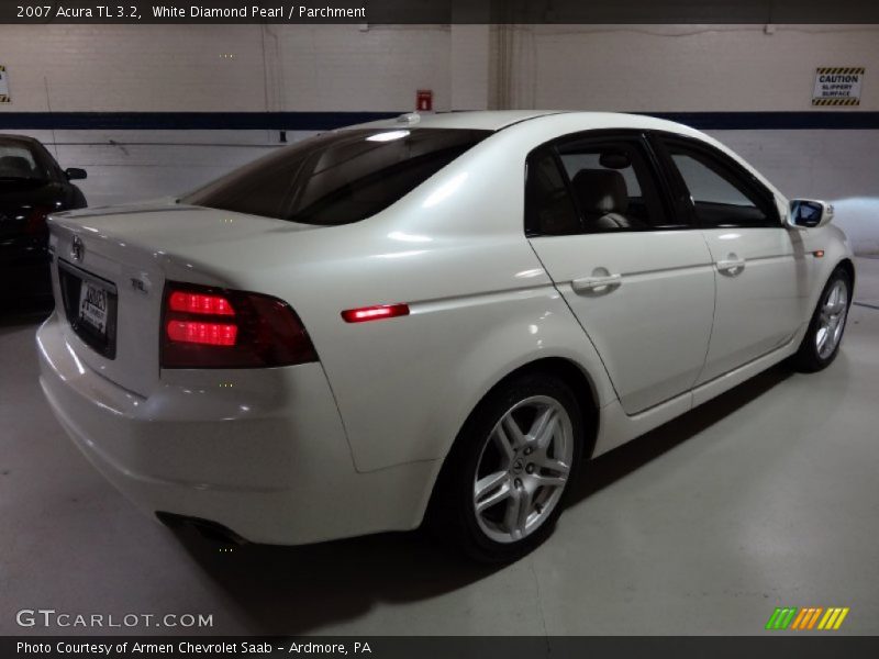 White Diamond Pearl / Parchment 2007 Acura TL 3.2