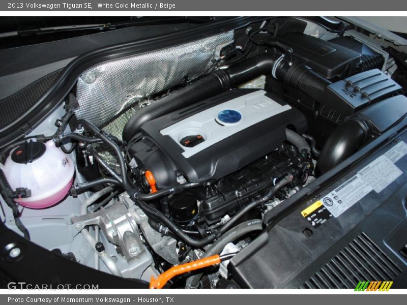 White Gold Metallic / Beige 2013 Volkswagen Tiguan SE