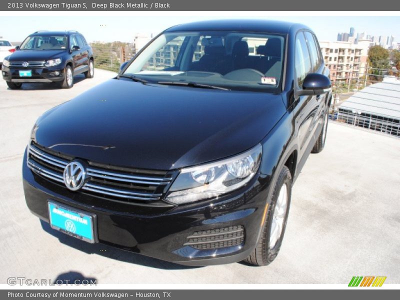 Deep Black Metallic / Black 2013 Volkswagen Tiguan S