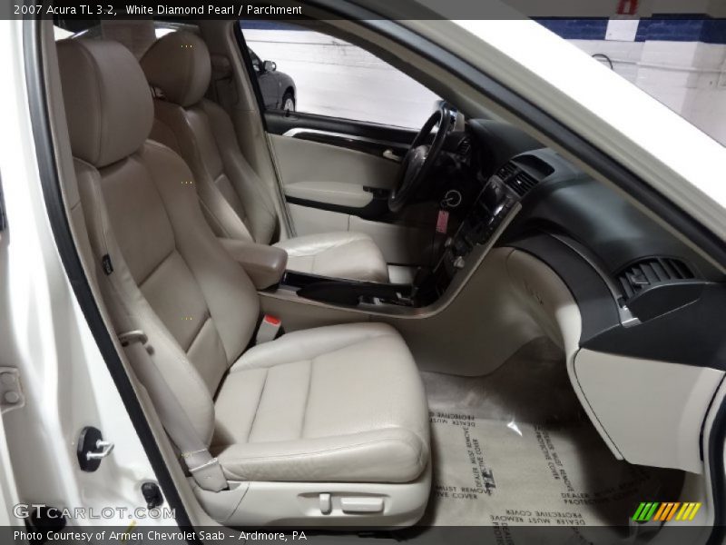 White Diamond Pearl / Parchment 2007 Acura TL 3.2