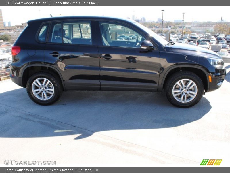 Deep Black Metallic / Black 2013 Volkswagen Tiguan S